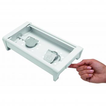 Brabantia 477164 - Calientaplatos de 2 Velas, Color Blanco