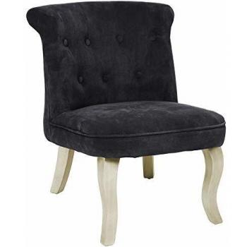 Set de 2 Sillones Pequeños de Terciopelo Gris Calixte - L 50 x l 56 x H 63 cm