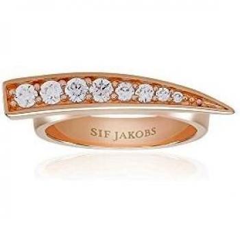 Anillo Sif Jakobs Mujer R1010-CZ-RG-56, tipo: anillo, características: diseño elegante, material de alta calidad, incrustaciones de circonitas, acabado en rodio rosa, talla 56