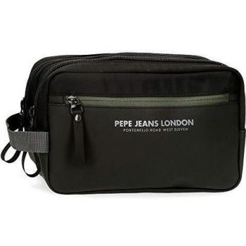 Neceser Pepe Jeans Sail Doble Compartimento Adaptable, Negro