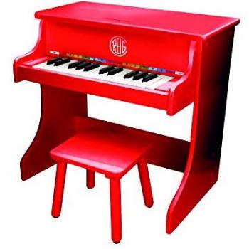 Piano Vertical de Madera Electrónico Reig con Banqueta (7094) - Small/Medium, Color/Modelo Surtido, Infantil Rojo, Musicales Piano Bertical Grande Surtido, Multicolor