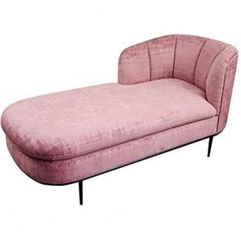 Chaise Longue Velvet Rosa
