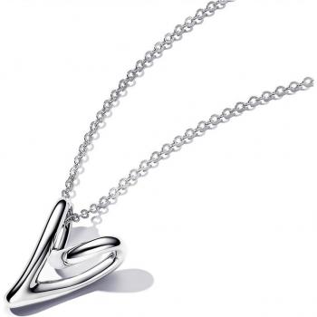 Collar de Plata con Colgante de Corazón Orgánico Pandora 393272C00-70 - 70 cm
