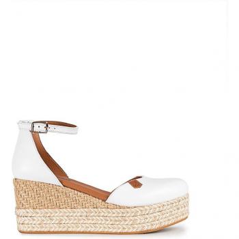 Sandalias de cuña de mujer de piel - Elegancia Garantizada | Fácil Limpieza