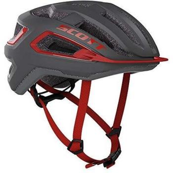 SCOTT 275195 - Casco de Bicicleta Unisex para Adultos, Gris Oscuro/re, Talla S