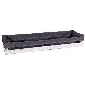 Stock Cash GN2/4 Yonne - Cesta Plastico de Pan, Gris, 53 x 16.2 x 6.5 cm