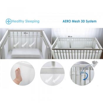 Protector de Cuna Bump Air 360 cm - Transpirable y Universal Babymatex