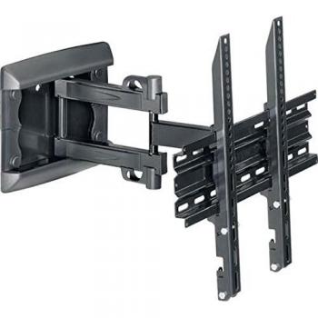 Hifirack EASYTHREE400 - Soporte de muro para TV de 42 pulgadas, articulado de doble brazo, color negro