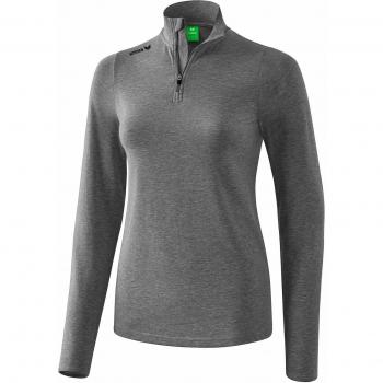 Erima Women's Underpants Basic and Erima Women's Half Zip Sweatshirt Grey Marl 40
