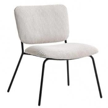 Sillón de pana beige LOVUNIA de Maison Céphy