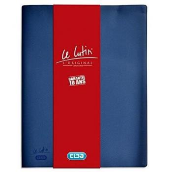 Carpeta de Fundas A4 Le Lutin Azul - 20 Pochettes / 40 Vistas - PVC Transparente