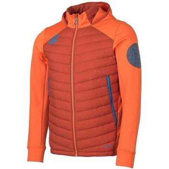 Ternua - Chaqueta de hombre Yukkon Hybrid Hood Jkt M Ternua, chaqueta outdoor, color Naranja, talla XXL