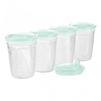 BabyOno Recipiente para conservar comida 4 uds. + boquilla gratis