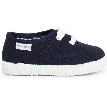 Pisamonas Zapatillas de Lona para Niños con Cordones - Hechas en España
