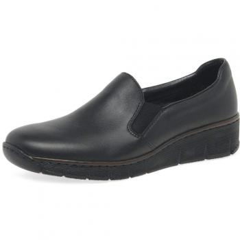 Rieker Melgar Womens Casual Shoes 4/37 Black Print