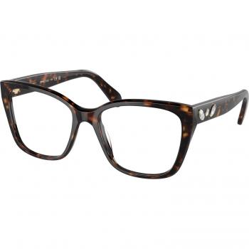 Swarovski SK2008 1002 Women's Geometric Tortoise Square Eyewear with Prescription Lenses