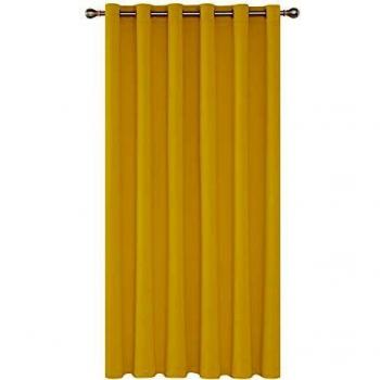 Deconovo Cortinas para Salón, Dormitorio Moderno, para Ventanas, Opacas Térmicas Aislantes, con Ojales, 254x242 cm