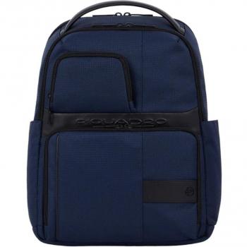 Piquadro Black Bucket Backpack with Tech Features, Male, One Size