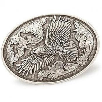 Nocona - Hebilla de cinturón - para hombre Plateado plata