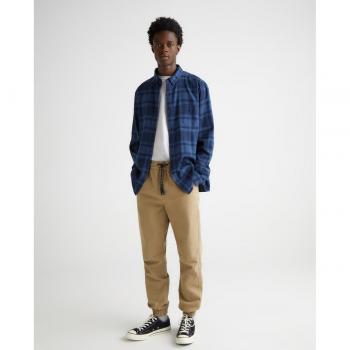 Pantalón de hombre tipo chino jogger con goma en el bajo y cintura Green Coast