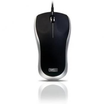 Sweex MI510 - Ratón (PS/2, Óptico, 1200 DPI, 1,5m, Microsoft Windows XP, Windows Vista or Windows 7)