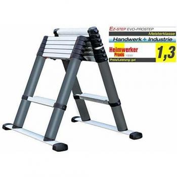 Escalera Telescópica Combinada EVO-PRO 2,3 m con 6 + 2 Peldaños EN 131-6