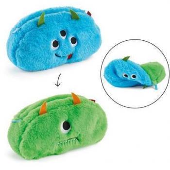 Estuche reversible Miquelrius Portatodo Monster B2F Back2Fun azul verde 6x12x23 cms