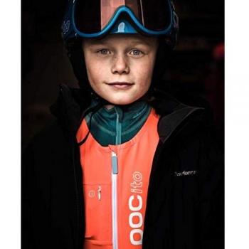 POC POCito VPD Air Vest + Trax Edition - Chaleco Deportivo, Color Naranja Fluorescente, Color 500, tamaño Large