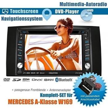 2DIN Auto Radio Creatone V de 336dg para Mercedes Clase A W169 