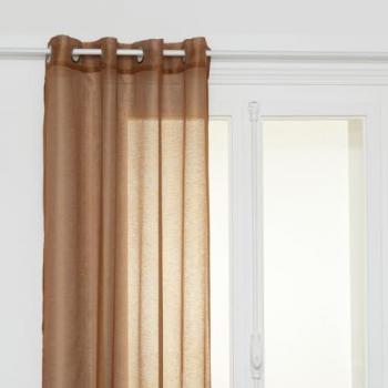Cortina Voilaje Moly Cannela 135 x 240 cm con Ojetes