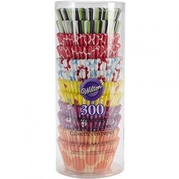 Wilton Variety Paper Party Baking Cups 300 Pack Candy Cupcake Cake Muffin Liners