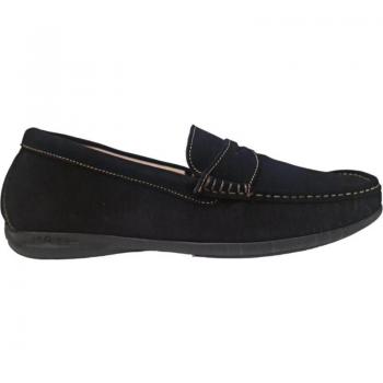 Mocasín de cuero artesanal RIVERTY Guica para hombre con detalle de antifaz