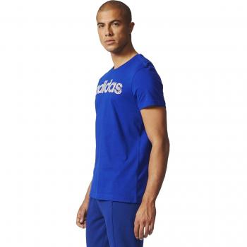 adidas Linear Knitted Camiseta, Hombre, Azul