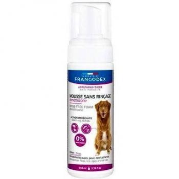 Mousse Antiparasitaria Sin Enjuague con Dimeticona para Perros 150ml