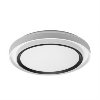 Plafón LED 60W Blanco Negro con Control Remoto y Variación de Temperatura de Color MEYER