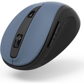 Ratón óptico inalámbrico Hama MW-400 V2, 6 botones, ergonómico, receptor USB, 1600 DPI, azul denim