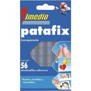 Imedio Patafix Almohadilla Adhesiva Transparente Removible Blister de 56 Unidades