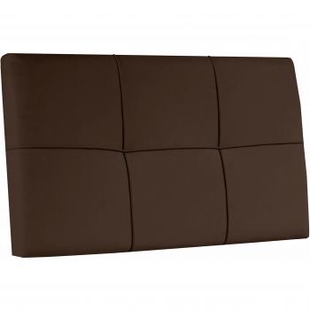 Adec - Cabezal polipiel square para colgar 100 x 55 cm, color Chocolate
