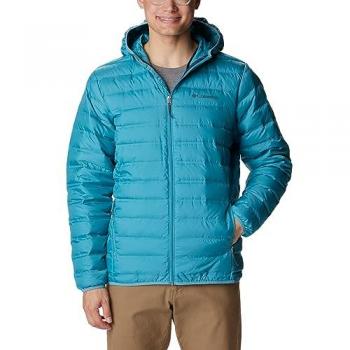 Chaqueta con capucha Columbia Lake 22 Down azul turquesa - XL, plumas acolchadas, para hombre