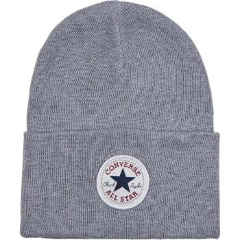 Converse Chuck Patch Unisex Beanie Hat - Heather Grey, One Size