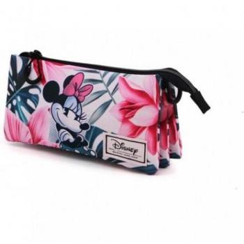 Estuche Portatodo Triple Minnie Mouse Kind Gris