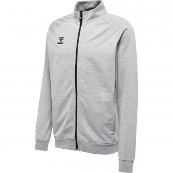 Hummel Chaqueta Move Grid Cotton - Chaqueta de algodón con cremallera, diseño deportivo, cierre éclair