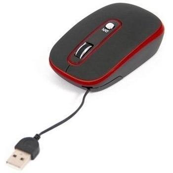 Omega OM262 USB Óptico 1200DPI Negro, Rojo - Ratón