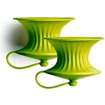 Lékué Unidades EXPRIMIDOR Limones 2 Uni LK Verde Limo, Silicona