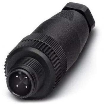 M12 Straight Plug Connector 4-Pole Unassembled Sensor/Actuator - Phoenix Contact 1681088