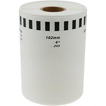 BeMatik - Rollo Bobina de Etiquetas continuas Adhesivas compatibles con Brother DK-22243 DK-2243 102mm