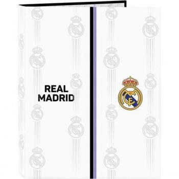 Carpeta Real Madrid Folio 4 Anillas Mixtas Primera Equipación 22/23 Safta 26.5x33x4 cm
