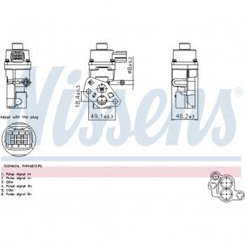 Válvula EGR NISSENS 98365 - Ventilación AGR de alto rendimiento