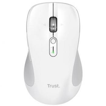 Ratón Ergonómico Inalámbrico Trust Ferro Ambidextro Bluetooth 3200 DPI Blanco