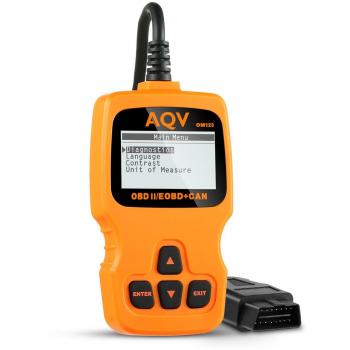 OBD2 Diagnósticos, AQV OBD II Coche Diagnóstico Herramienta OBD Escáner Lector de Código OM123 Lea y Aclare el Código Avería Herramienta Ligera Exploración Luz del Motor para Todos los Vehículos Después de 1996